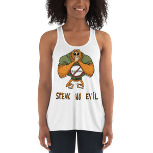 Speak No Evil Women's Flowy Racerback Tank