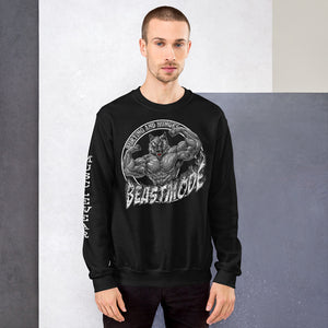 Beastmode (White) Unisex Sweatshirt
