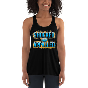 Shocked and Appalled Women's Flowy Racerback Tank