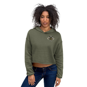 Musclewear LA (Umber) Women's Cropped Hoodie