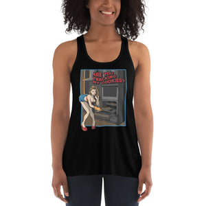 Tracking My Cookies #1 Women's Flowy Racerback Tank
