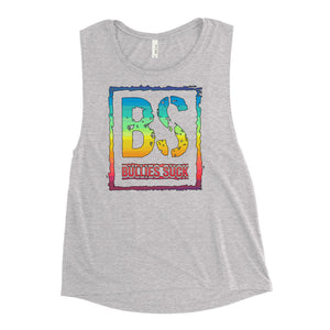 Bullies Suck Rainbow Women's Muscle Tank