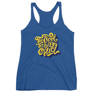2Cool (Yellow) Women's Triblend Racerback Tank