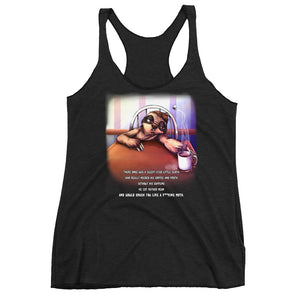 Sloth & Froth Women's Triblend Racerback Tank