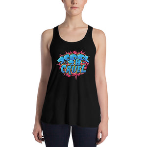 2Cool (Blue/Pink) Women's Flowy Racerback Tank