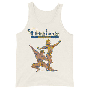 Fitting Image Couple Logo (Blue/Yellow) Unisex Tank