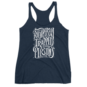 Just a Rich Person Women's Triblend Racerback Tank