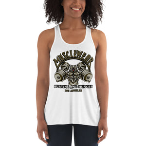 Musclewear LA (Umber) Women's Flowy Racerback Tank