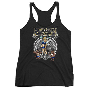 Heavy Metal Cinderella Women's Triblend Racerback Tank