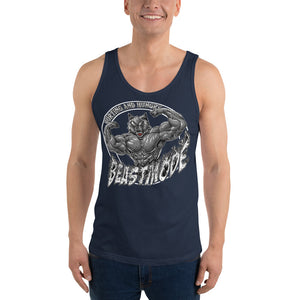 Beastmode (White) Unisex Tank