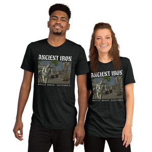Ancient Iron Muscle Beach Unisex Triblend Tee