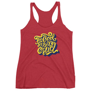 2Cool (Yellow) Women's Triblend Racerback Tank
