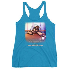 Sloth & Froth Women's Triblend Racerback Tank
