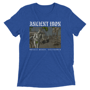 Ancient Iron Muscle Beach Unisex Triblend Tee