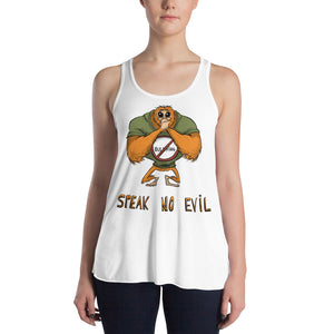 Speak No Evil Women's Flowy Racerback Tank