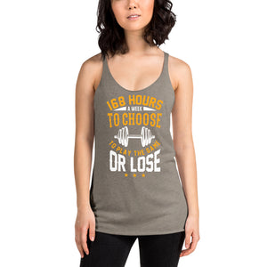 Play The Game Women's Triblend Racerback Tank