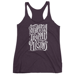 Just a Rich Person Women's Triblend Racerback Tank
