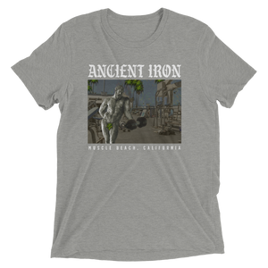 Ancient Iron Muscle Beach Unisex Triblend Tee