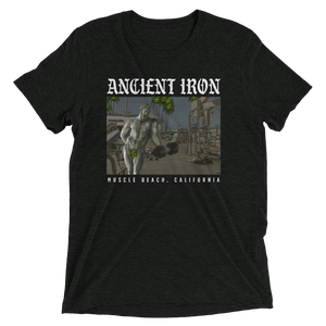 Ancient Iron Muscle Beach Unisex Triblend Tee