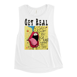 Say What You Mean Women's Muscle Tank