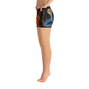 Rainforest Blue Snake Shorts