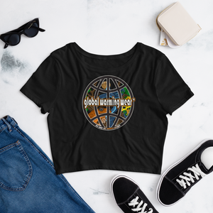 GWW Rainforest Blue Snake Women’s Crop Tee