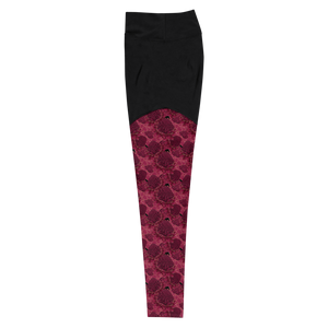 Red Ginger Compression Sports Leggings