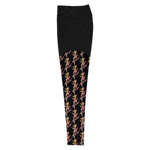 Bromeliad Compression Sports Leggings