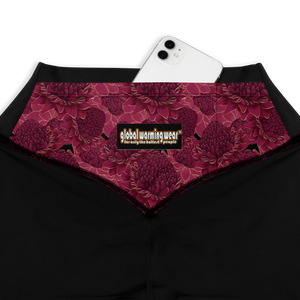 Red Ginger Compression Sports Leggings