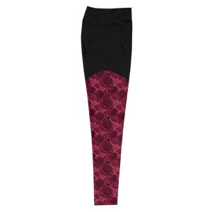 Red Ginger Compression Sports Leggings