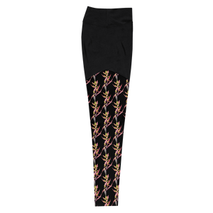 Bromeliad Compression Sports Leggings