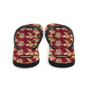 Rothschild Orchid Flip-Flops (Burgundy)