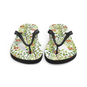 Ferntastic (White) Flip-Flops