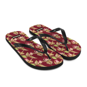 Rothschild Orchid Flip-Flops (Burgundy)