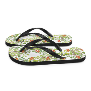 Ferntastic (White) Flip-Flops