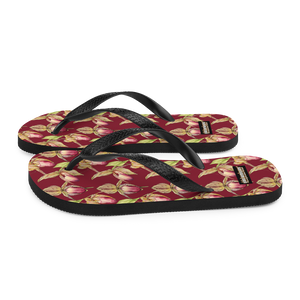 Rothschild Orchid Flip-Flops (Burgundy)