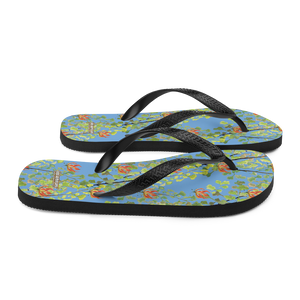 Ferntastic (Blue) Flip-Flops