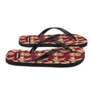 Rothschild Orchid Flip-Flops (Burgundy)