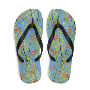 Ferntastic (Blue) Flip-Flops