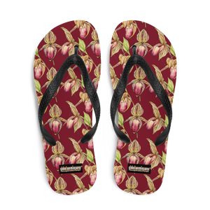 Rothschild Orchid Flip-Flops (Burgundy)
